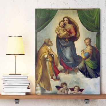 Canvas schilderijen Raffael - The Sistine Madonna