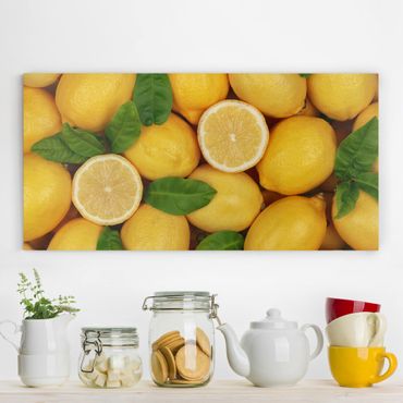 Canvas schilderijen Juicy lemons