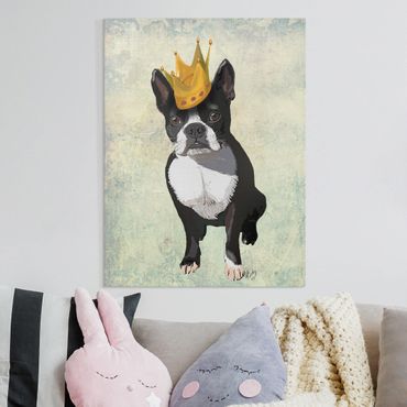 Canvas schilderijen Animal Portrait - Terrier King