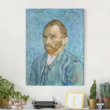 Canvas schilderijen Vincent Van Gogh - Self-Portrait 1889