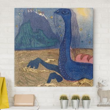 Canvas schilderijen Wassily Kandinsky - Moon Night