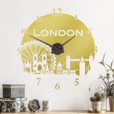 Muurstickers London clock