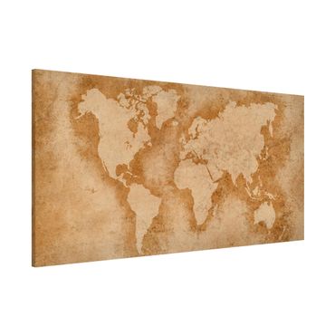 Magneetborden Antique World Map