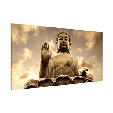 Magneetborden Big Buddha Sepia