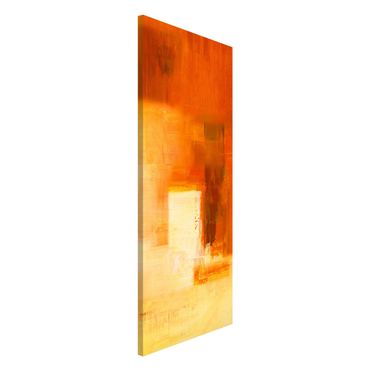Magneetborden Petra Schüßler - Composition In Orange And Brown 03