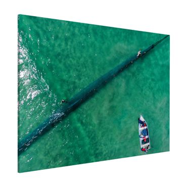 Magneetborden Aerial View - Fishermen