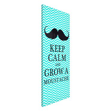Magneetborden No.YK26 Keep Calm And Grow A Mustache