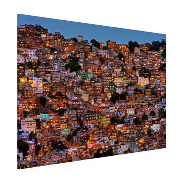 Magneetborden Rio De Janeiro Favela Sunset
