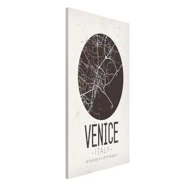 Magneetborden Venice City Map - Retro