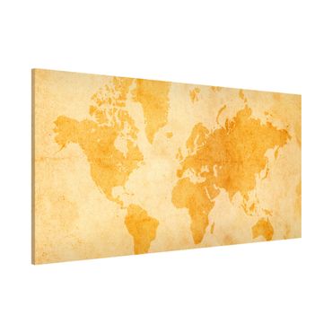 Magneetborden Vintage World Map