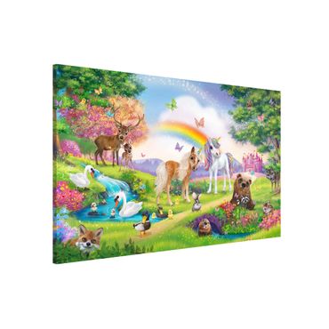 Magneetborden Animal Club International - Magical Forest With Unicorn
