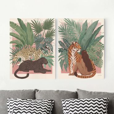 Canvas schilderijen - Majestic Wildcats