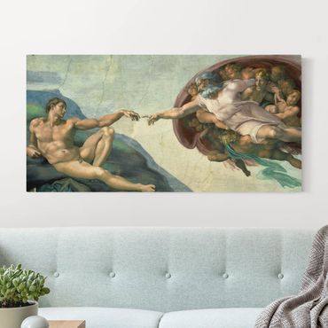 Natuurlijk canvas schilderijen Michelangelo - Sistine Chapel