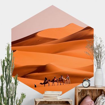 Hexagon Behang Namib Desert