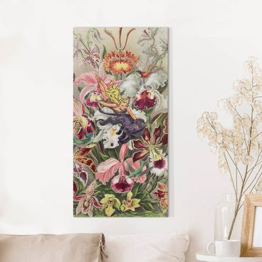Canvas schilderijen Nymph With Orchids