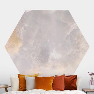 Hexagon Behang Onyx Marble