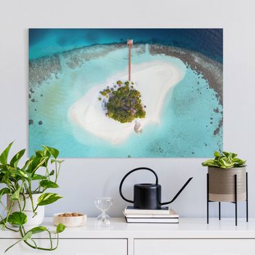 Canvas schilderijen Ocean Paradise Maldives