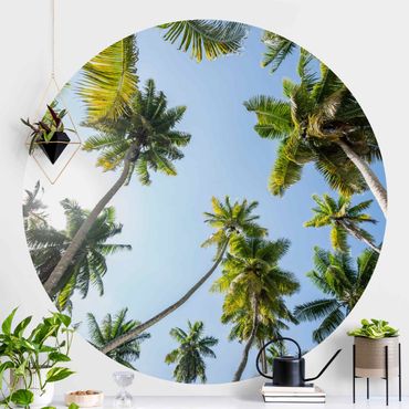 Behangcirkel Palm Tree Canopy