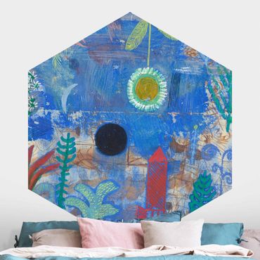Hexagon Behang Paul Klee - Sunken Landscape