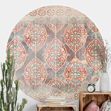 Behangcirkel Persian Vintage Pattern In Indigo III