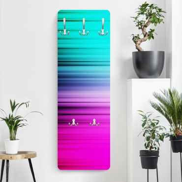 Wandkapstokken houten paneel Rainbow Display