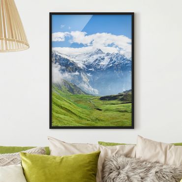 Ingelijste posters Swizz Alpine Panorama