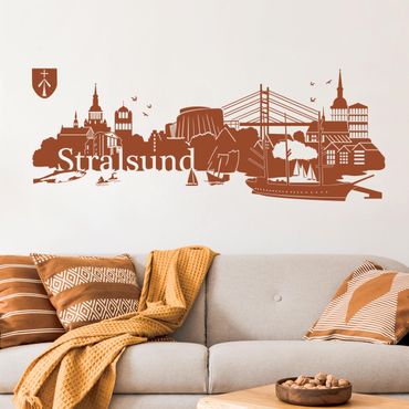 Muurstickers Skyline Stralsund