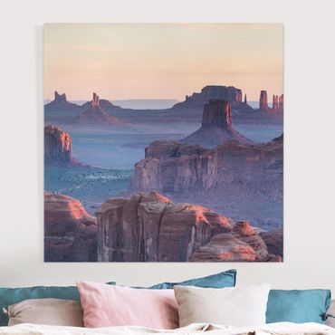 Canvas schilderijen Sunrise In Arizona