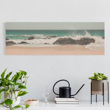 Natuurlijk canvas schilderijen Sunny Beach Mexico