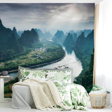 Fotobehang View Of Li River And Valley