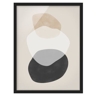 Ingelijste posters - Terracotta White and Black