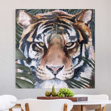 Canvas schilderijen - Tiger In The Jungle