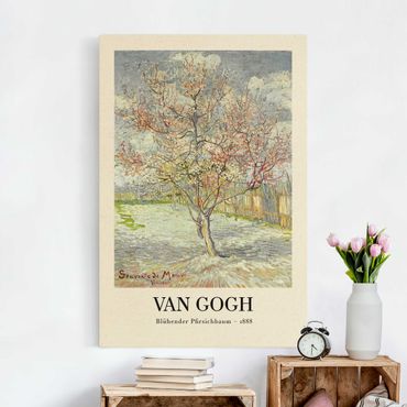 Natuurlijk canvas schilderijen Vincent van Gogh - Blossoming Peach Tree - Museum Edition