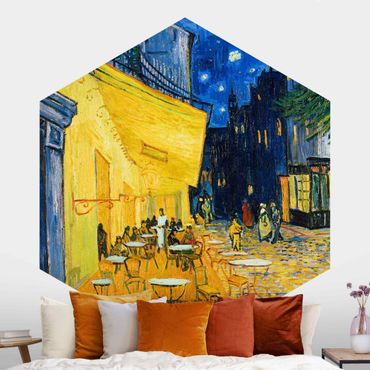 Hexagon Behang Vincent Van Gogh - Cafe Terrace In Arles