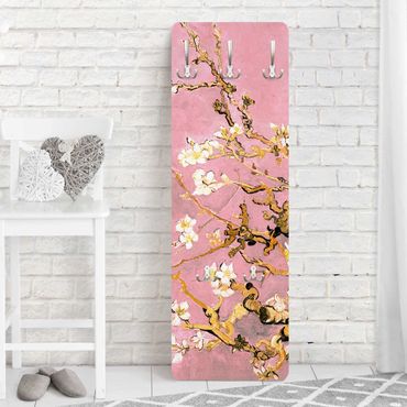 Wandkapstokken houten paneel Vincent Van Gogh - Almond Blossom In Antique Pink