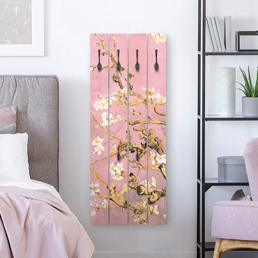 Wandkapstokken houten pallet Vincent Van Gogh - Almond Blossom In Antique Pink