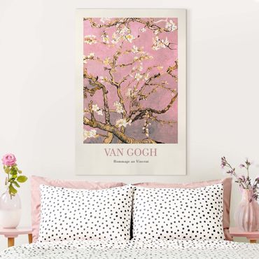Canvas schilderijen - Vincent van Gogh - Almond Blossom In Pink - Museum Edition