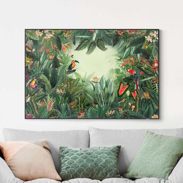 Verwisselbaar schilderij - Vintage Colorful Jungle