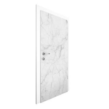 Deur behang Bianco Carrara