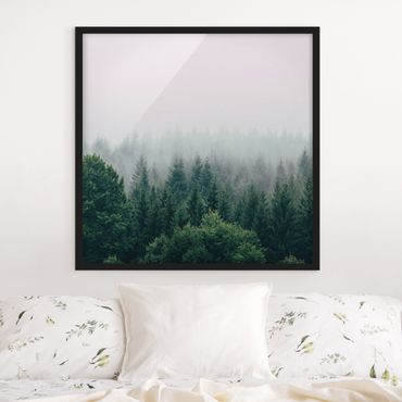 Ingelijste posters Foggy Forest Twilight
