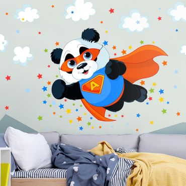 Muurstickers Super Panda
