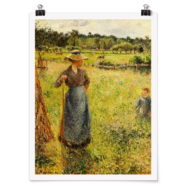 Posters Camille Pissarro - The Haymaker