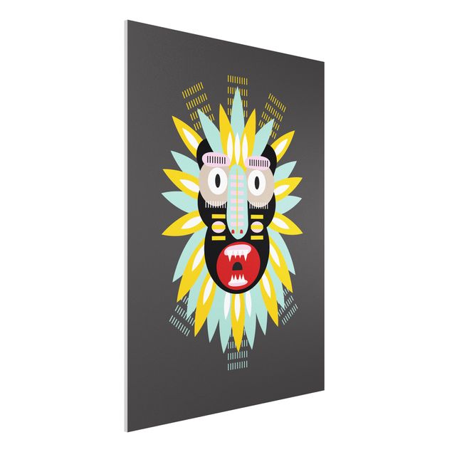Forex schilderijen Collage Ethnic Mask - King Kong