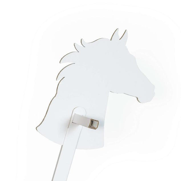 FOLDZILLA Stokpaard - Paard wit om op te schilderen/plakken