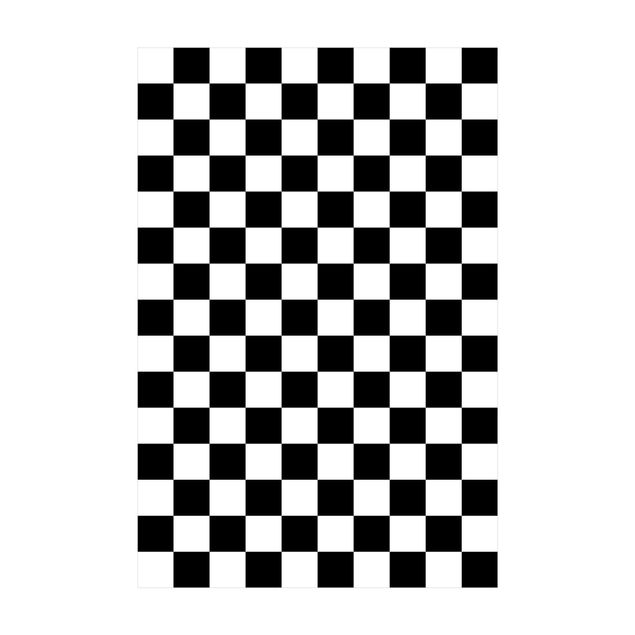kleed eetkamer Geometrical Pattern Chessboard Black And White