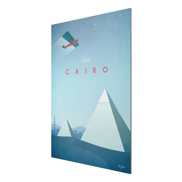 Aluminium Dibond schilderijen Travel Poster - Cairo