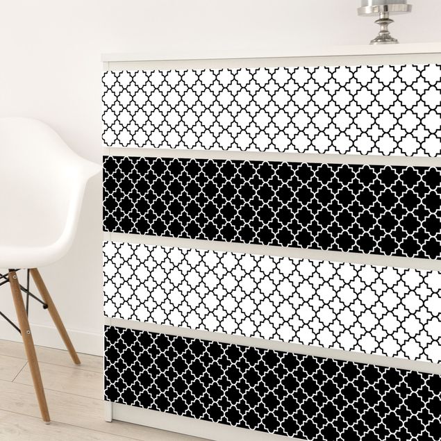 Plakfolien Moroccan Tile Pattern Quatrefoil Set