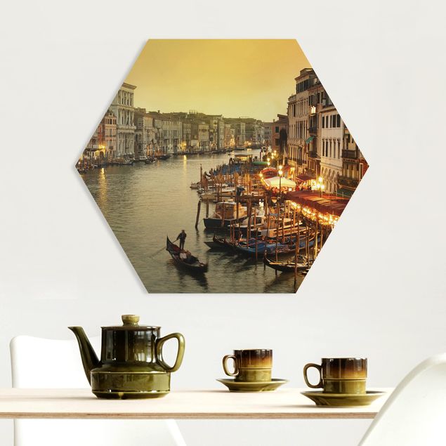 Hexagons Forex schilderijen Grand Canal Of Venice