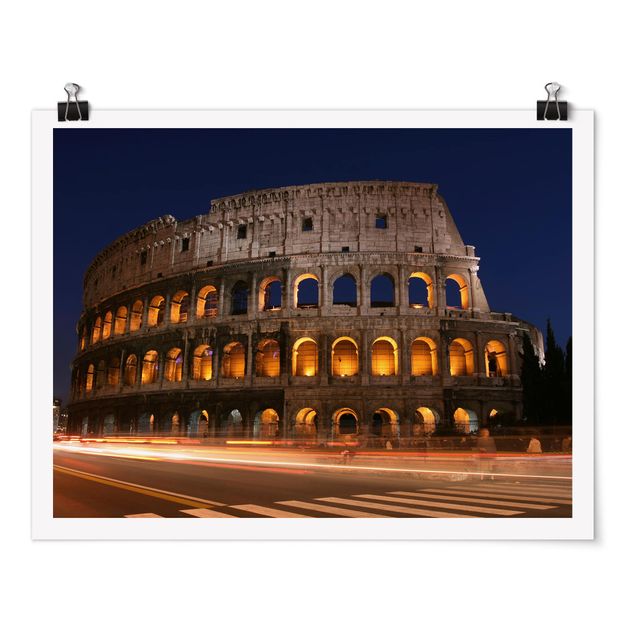 Posters Colosseum in Rome at night