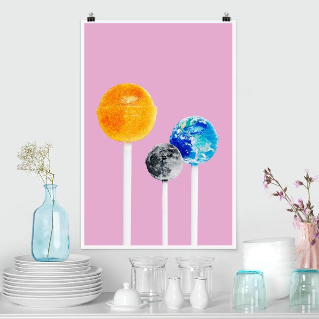 Posters Lollipops With Planets